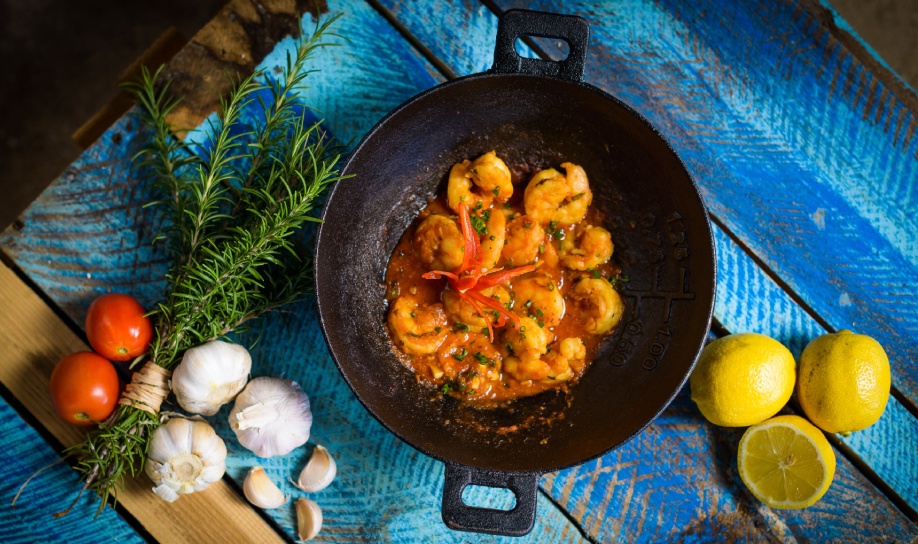 Mauritian-style seafood cuisine