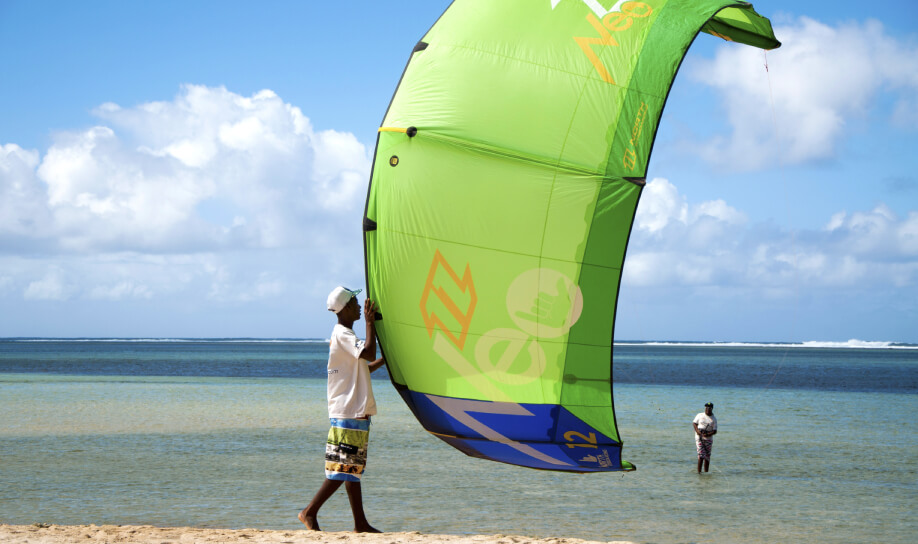 Pointe d’Esny offers a kitesurfing paradise with its pristine lagoon and crystal-clear in Mauritius