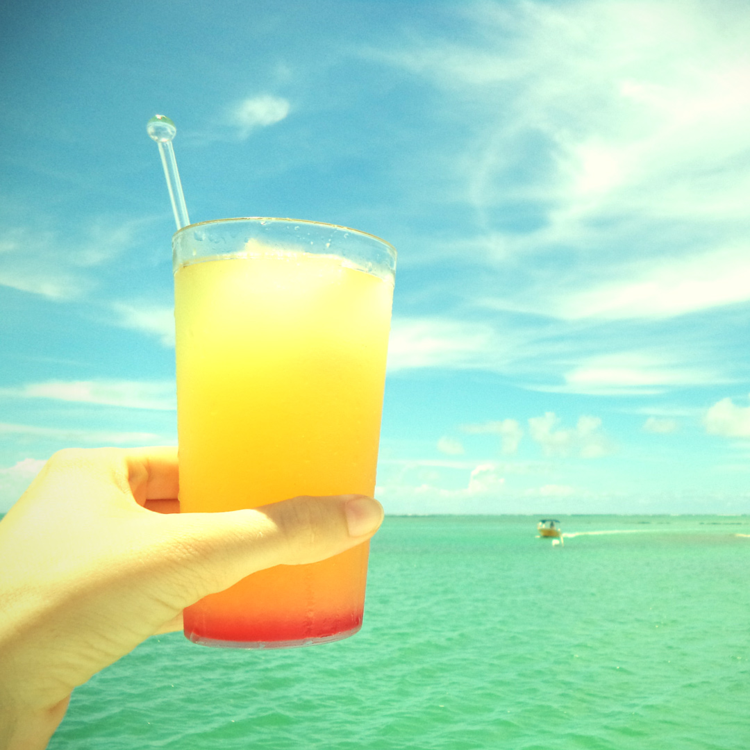 Mocktails on the catamaran