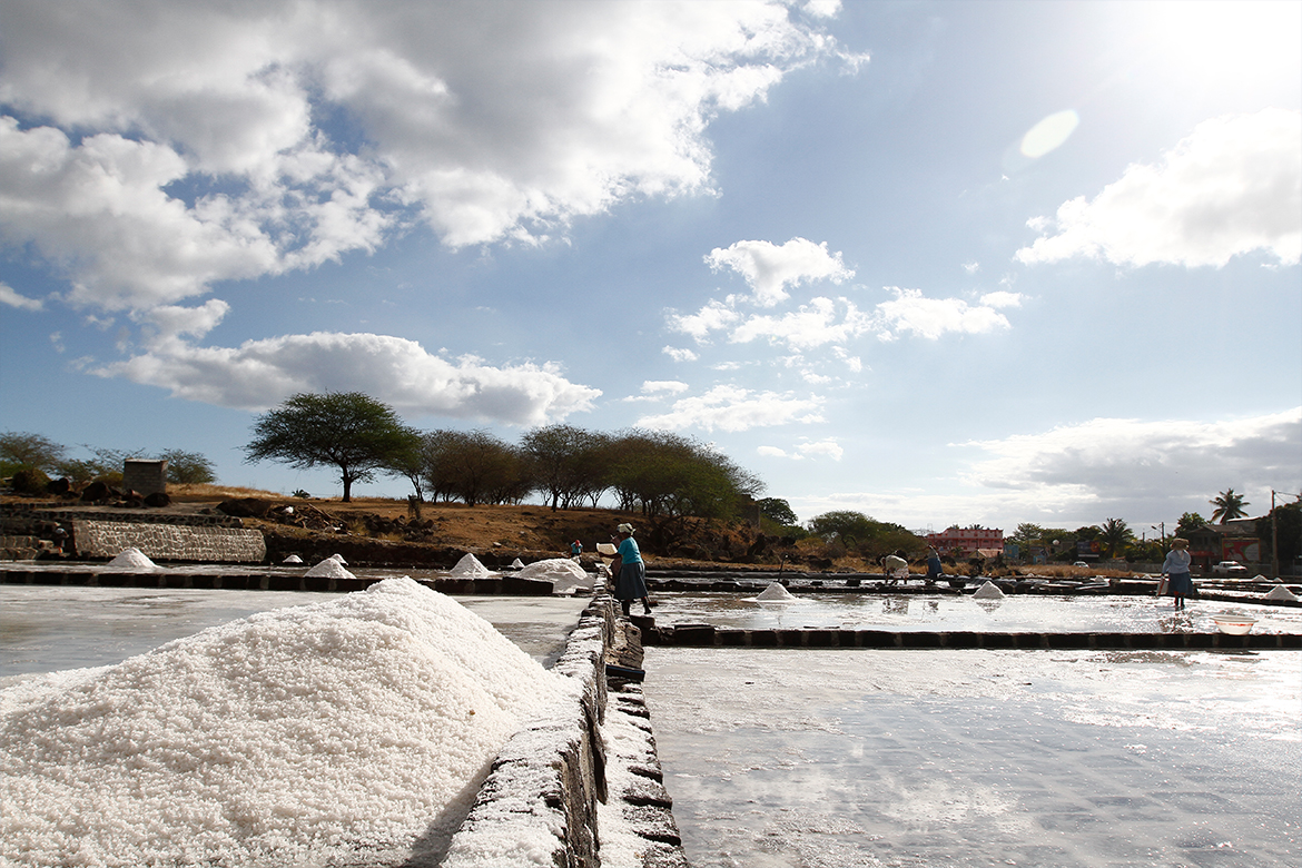 Salt making at the Salines - Tamarin