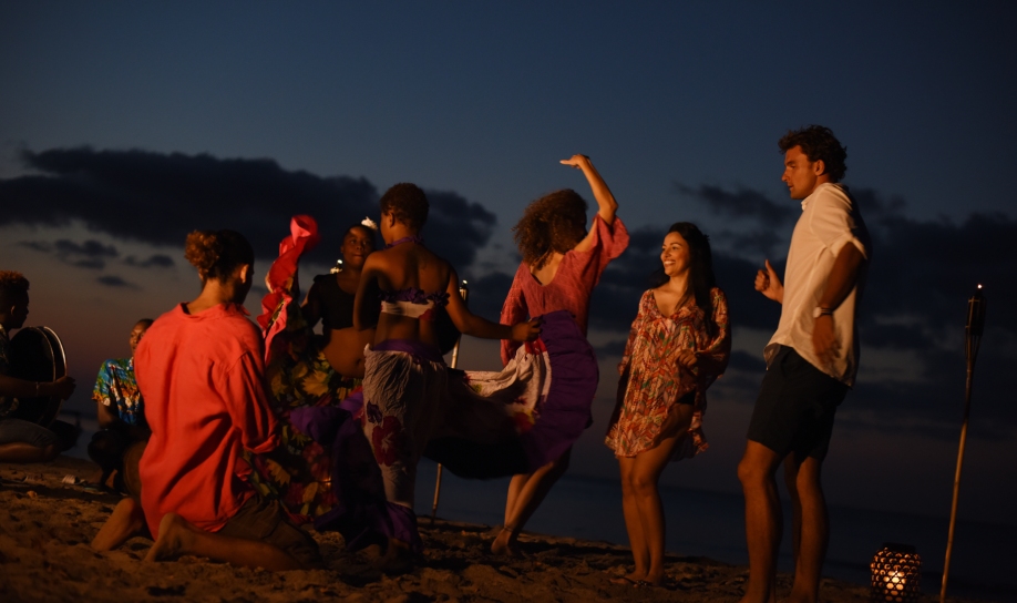 soirée vibrante avec musique et danse à veranda tamarin