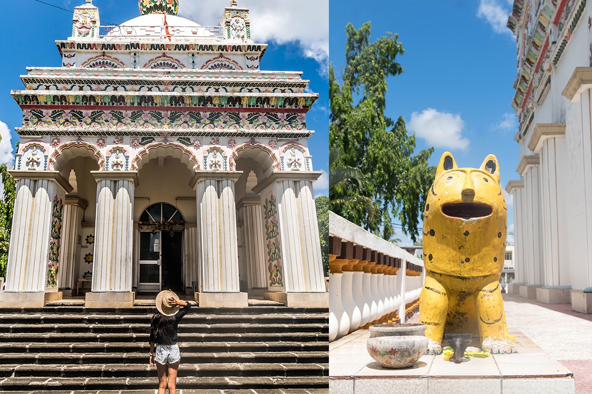Hindu temple at Triolet