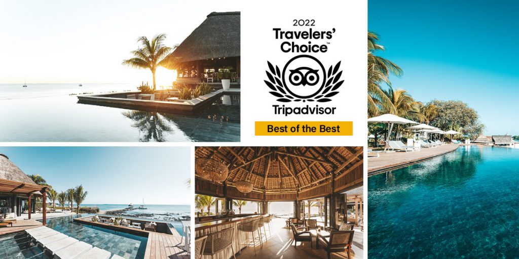 Travelers’ Choice 2022 award by Tripadvisor for Veranda Paul et Virginie