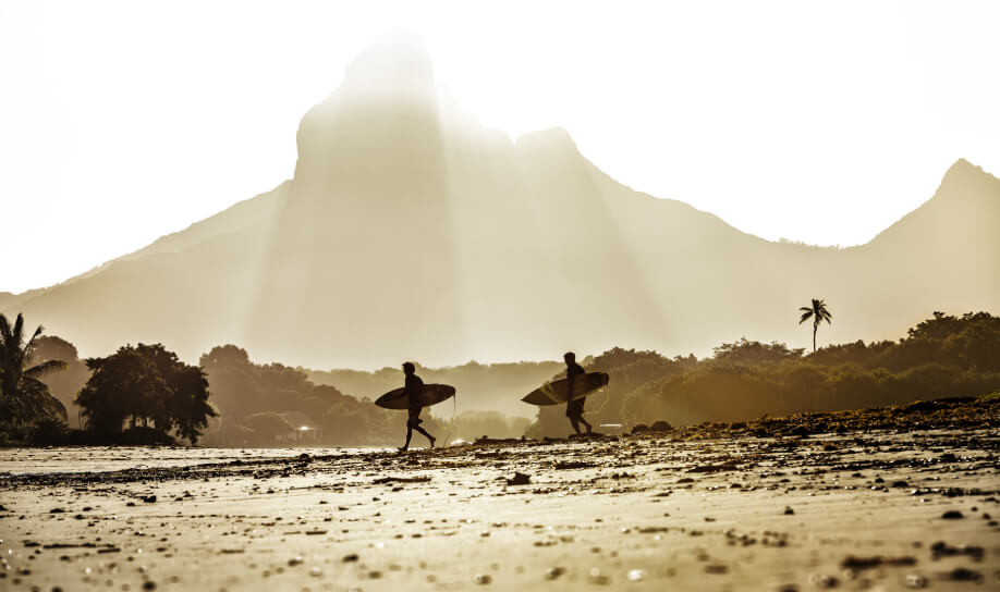 surf in mauritius