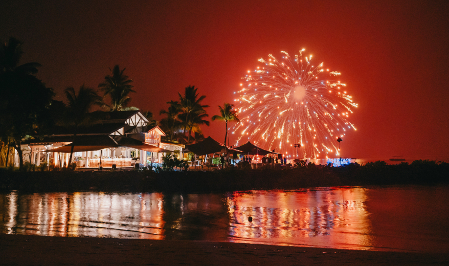 Festivités de fin d'année et feux d'artifice