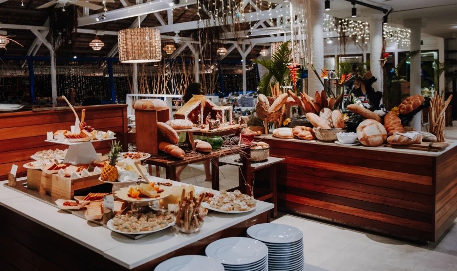 Christmas open buffet at Veranda Resorts in Mauritius