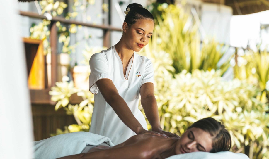 Spa staff providing excellent service to customers, offering a relaxing