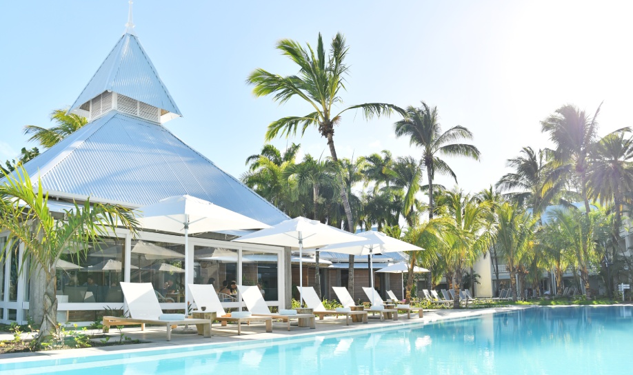 Scenic view of Veranda Grand Baie in the north of Mauritius