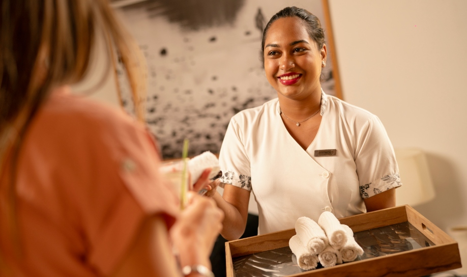 Staff providing sincere service at Veranda Resort