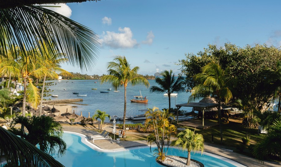 Exterior view overlooking the village of Grand Gaube, Mauritius