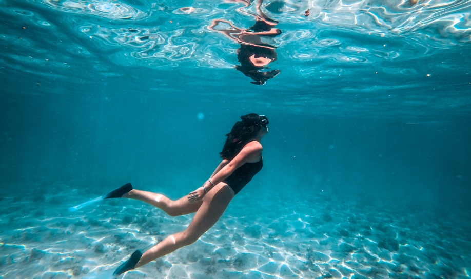 Snorkelling adventure in Mauritius, exploring vibrant coral reefs and marine life