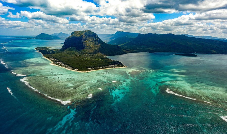 Explore the underwater wonders and waterfalls of Mauritius