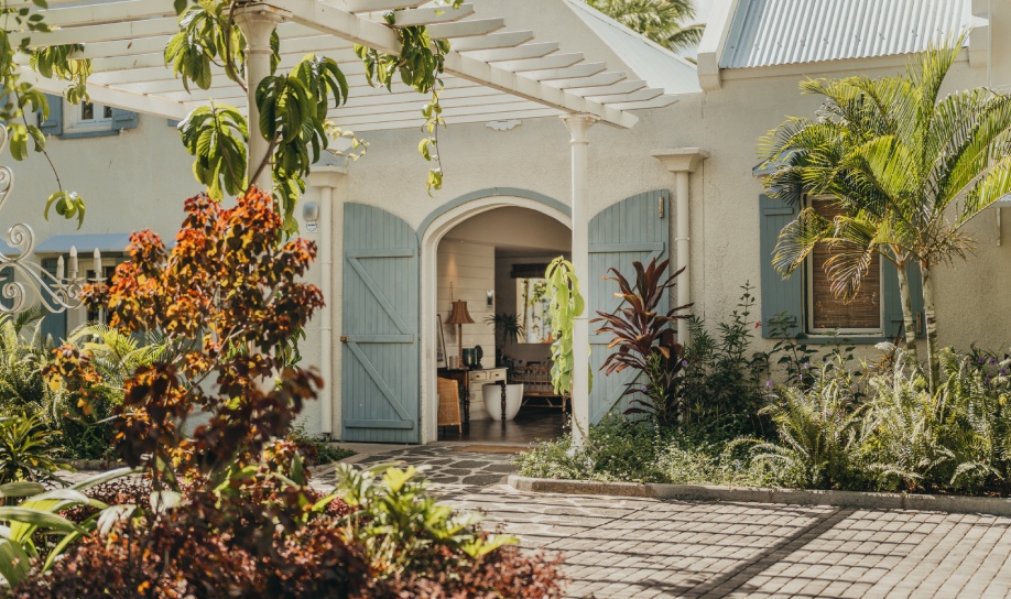 Veranda Grand Baie resort surrounded by palm trees