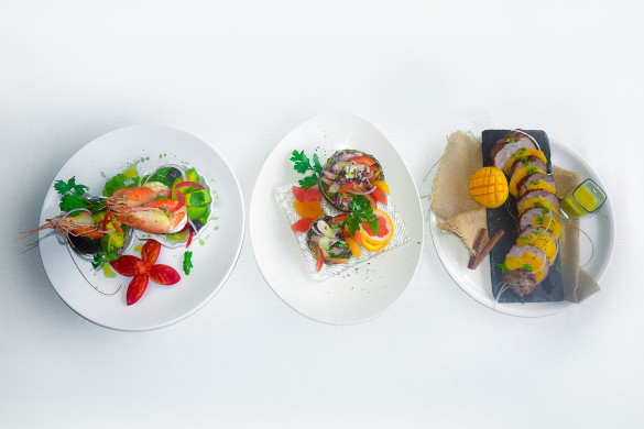 Three light and tropical starters for your holiday meals