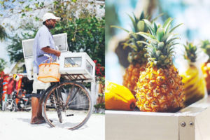 Pineapple and pickled fruits