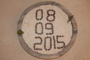 date du jour avec des elements naturels