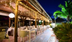 Veranda Resorts tables decorated for festive season celebrations